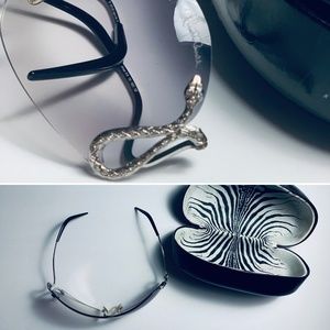 Roberto Cavalli - 191S Europa Snake Sunglasses